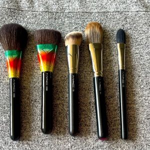 Mac cosmetics, make up brushes from my kit 5 total